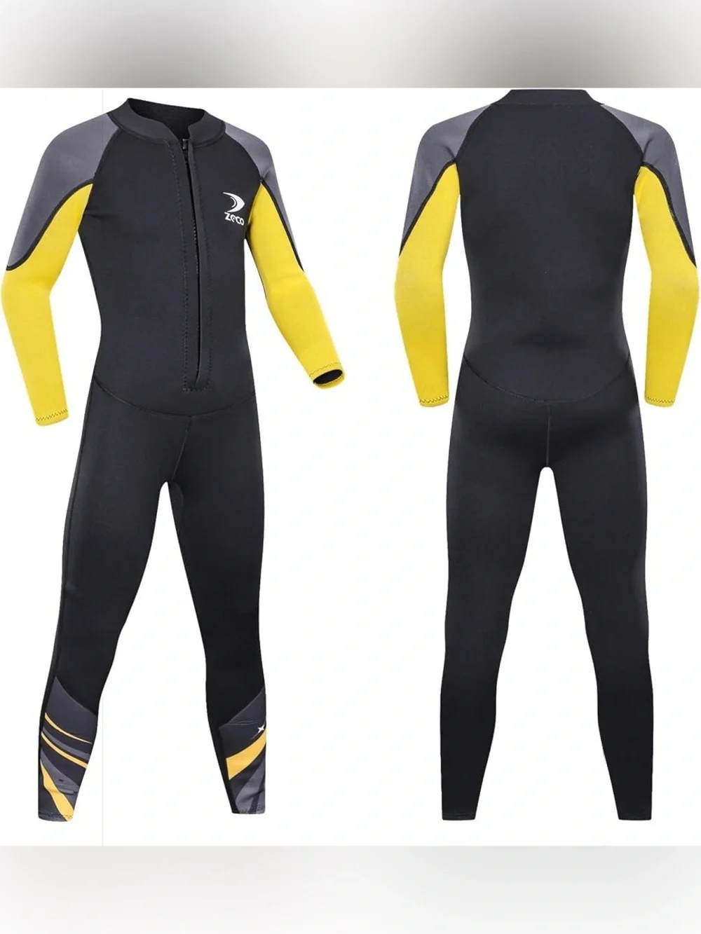 ZCCO Kids Wetsuit 2.5mm Neoprene Diving Full Body Long Sleeve One Piece Wet Suit